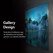 LG Televisor LG  4K OLED evo Gallery Edition, Procesador Inteligente de Máxima Potencia 4K a9 Gen 5 con IA, compatible con el 100% de formatos HDR, HDR Dolby Vision, Dolby Atmos, Smart TV webOS22, el mejor TV para Gaming.<br>Ideal para colgar en la pared., OLED77G26LA