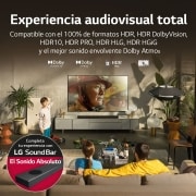 LG Televisor LG  4K OLED evo Gallery Edition, Procesador Inteligente de Máxima Potencia 4K a9 Gen 5 con IA, compatible con el 100% de formatos HDR, HDR Dolby Vision, Dolby Atmos, Smart TV webOS22, el mejor TV para Gaming.<br>Ideal para colgar en la pared., OLED77G26LA