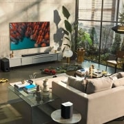LG Televisor LG  4K OLED evo Gallery Edition, Procesador Inteligente de Máxima Potencia 4K a9 Gen 5 con IA, compatible con el 100% de formatos HDR, HDR Dolby Vision, Dolby Atmos, Smart TV webOS22, el mejor TV para Gaming.<br>Ideal para colgar en la pared., OLED77G26LA