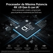 LG TV LG  OLED evo 4K de 83'' G3, Procesador Máxima Potencia, Dolby Vision / Dolby ATMOS, Smart TV webOS23, el mejor TV para Gaming. Perfecta Integración en Pared., OLED83G36LA
