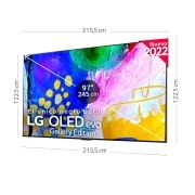 LG Televisor LG  4K OLED evo Gallery Edition, Procesador Inteligente de Máxima Potencia 4K a9 Gen 5 con IA, compatible con el 100% de formatos HDR, HDR Dolby Vision, Dolby Atmos, Smart TV webOS22, el mejor TV para Gaming.<br>Ideal para colgar en la pared., OLED97G29LA