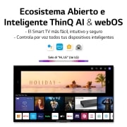 LG Televisor LG  4K OLED evo Gallery Edition, Procesador Inteligente de Máxima Potencia 4K a9 Gen 5 con IA, compatible con el 100% de formatos HDR, HDR Dolby Vision, Dolby Atmos, Smart TV webOS22, el mejor TV para Gaming.<br>Ideal para colgar en la pared., OLED97G29LA