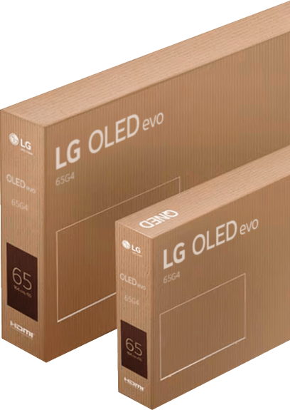 Empaque del LG OLED evo TV