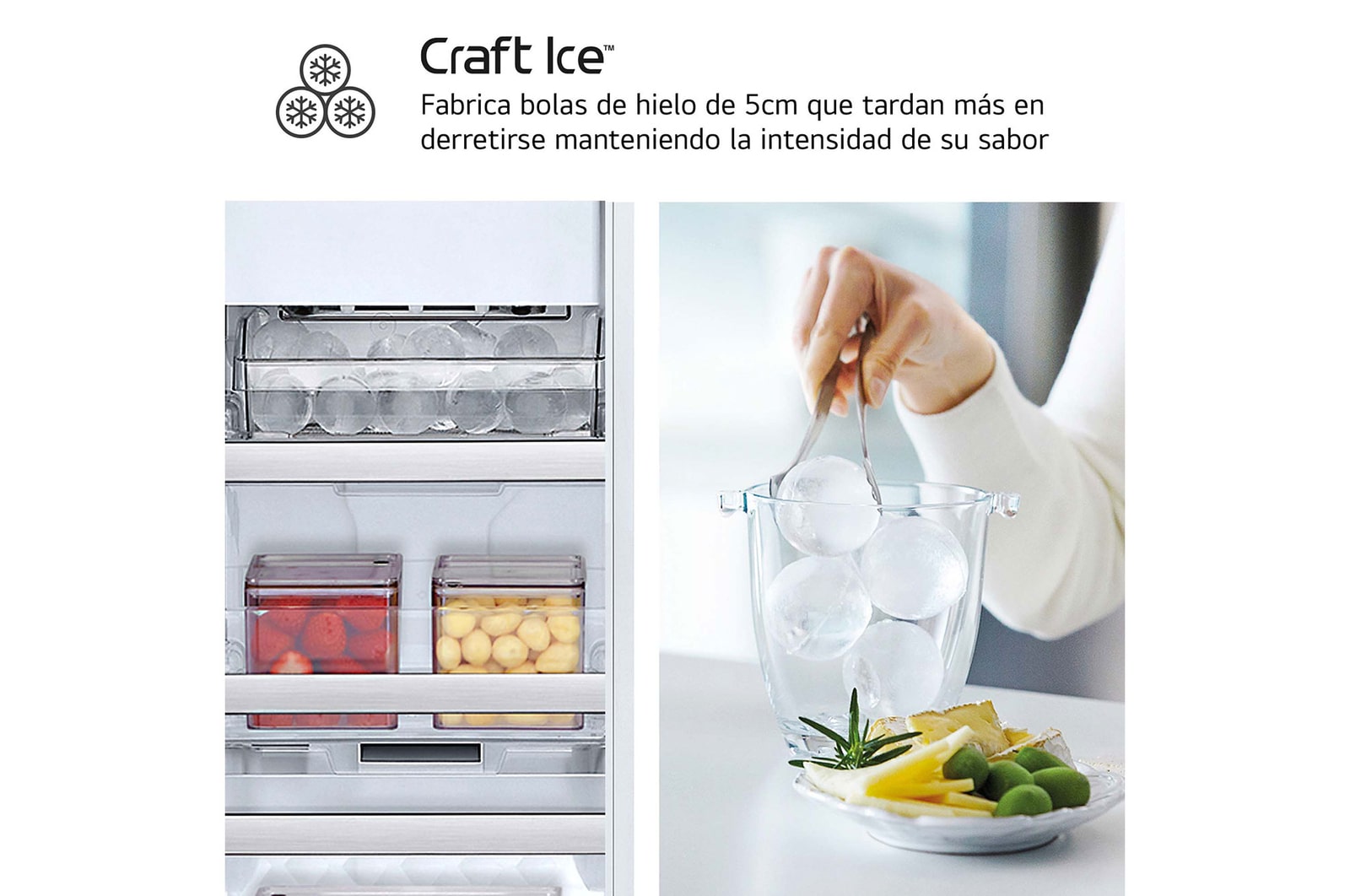 LG Frigorífico American Combi InstaView ?, Clasificación E, 638 L, Acero texturizado antihuellas, GMG960MBEE