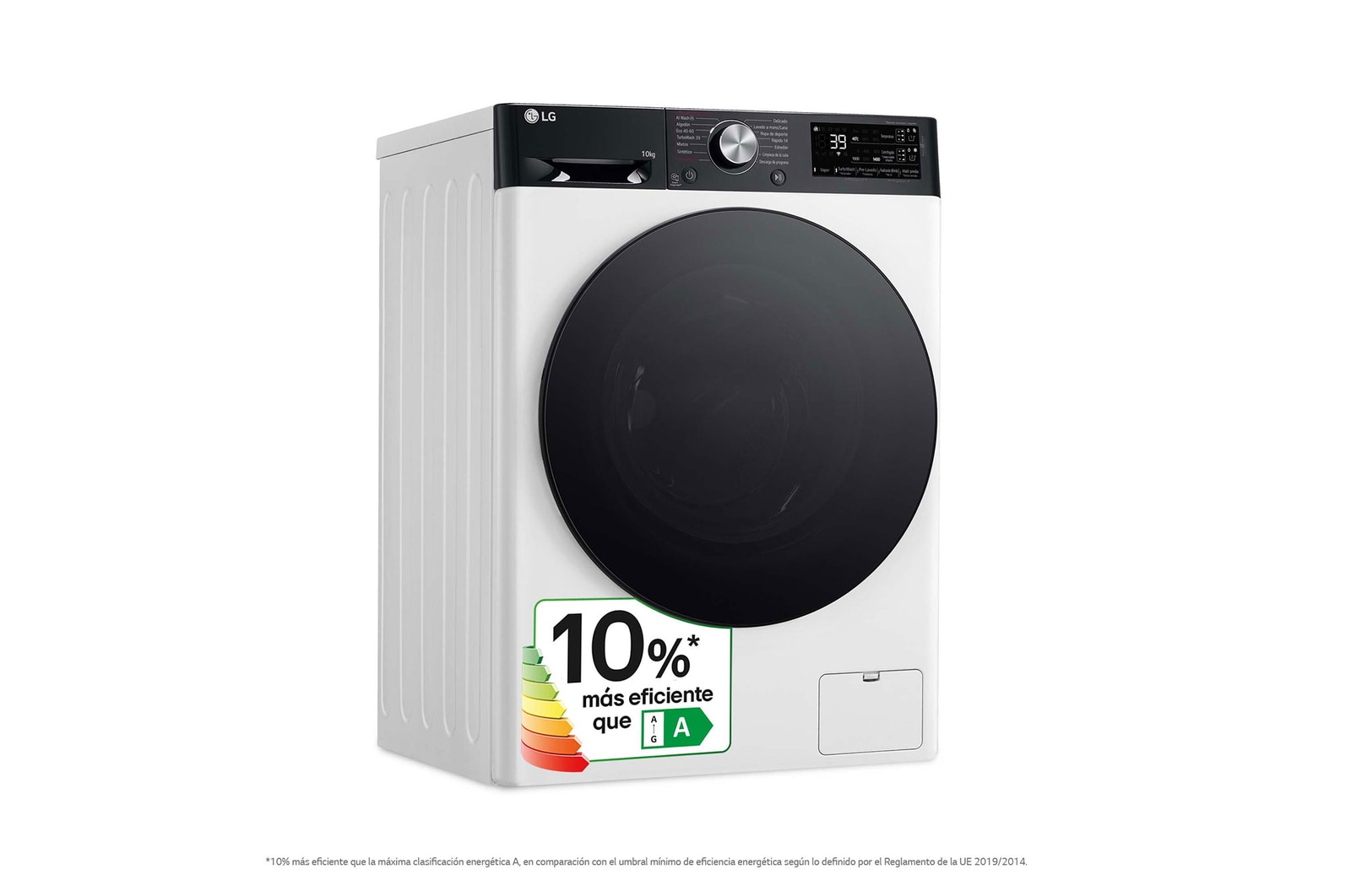 LG Lavadora inteligente AI Direct Drive. TurboWash 360o, Autodosificación,  10kg ,  1400rpm Un 10% más eficiente que A, Serie 750, F4WR7510AGH