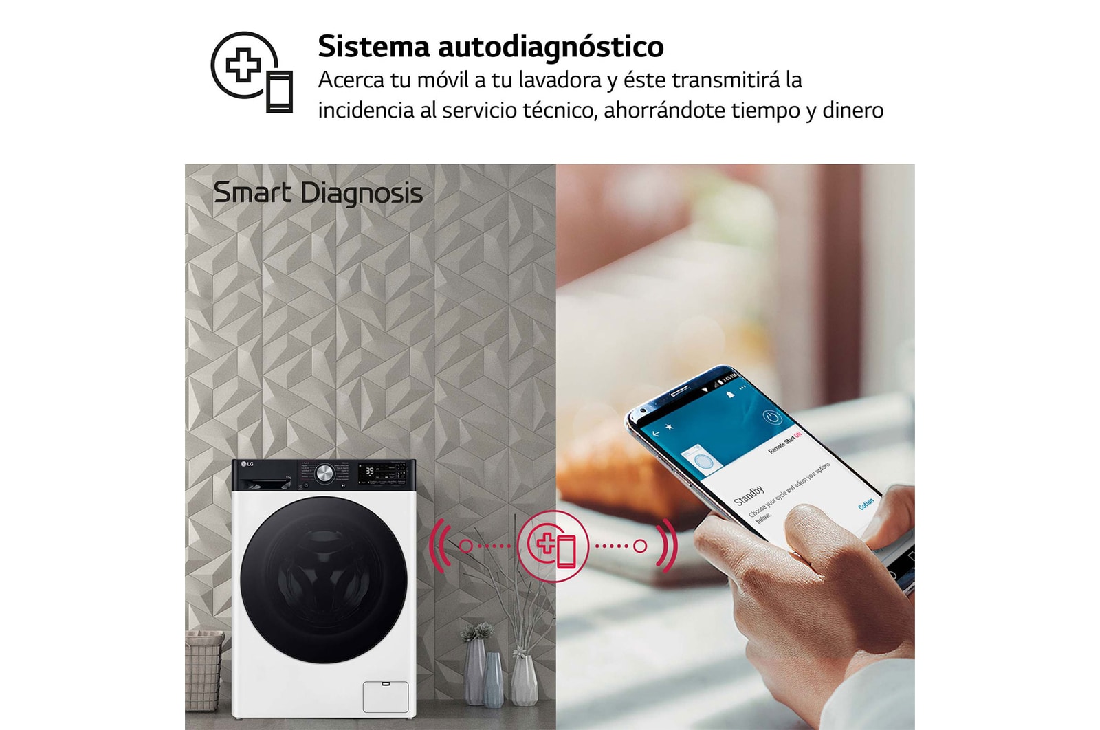 LG Lavadora inteligente AI Direct Drive. TurboWash 360o, Autodosificación,  10kg ,  1400rpm Un 10% más eficiente que A, Serie 750, F4WR7510AGH