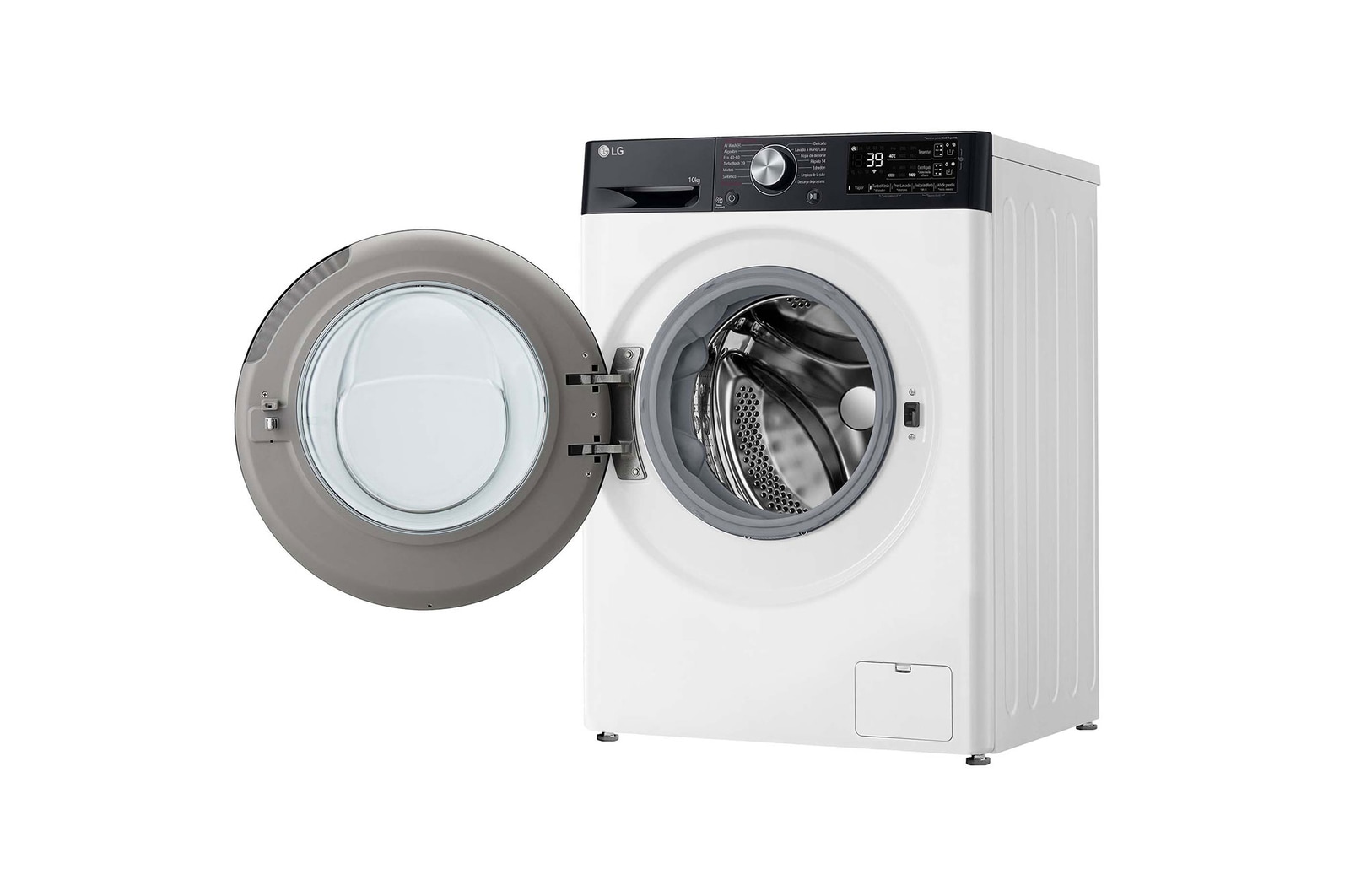 LG Lavadora inteligente AI Direct Drive. TurboWash 360o, Autodosificación,  10kg ,  1400rpm Un 10% más eficiente que A, Serie 750, F4WR7510AGH