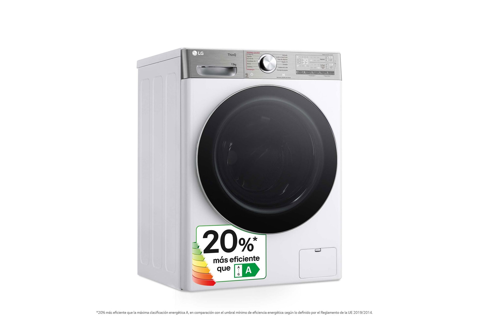 LG Lavadora inteligente AI Direct Drive. TurboWash 360o, Autodosificación, 13kg , 1400rpm Un 20% más eficiente que A, Serie 950, F4WR9513A2W