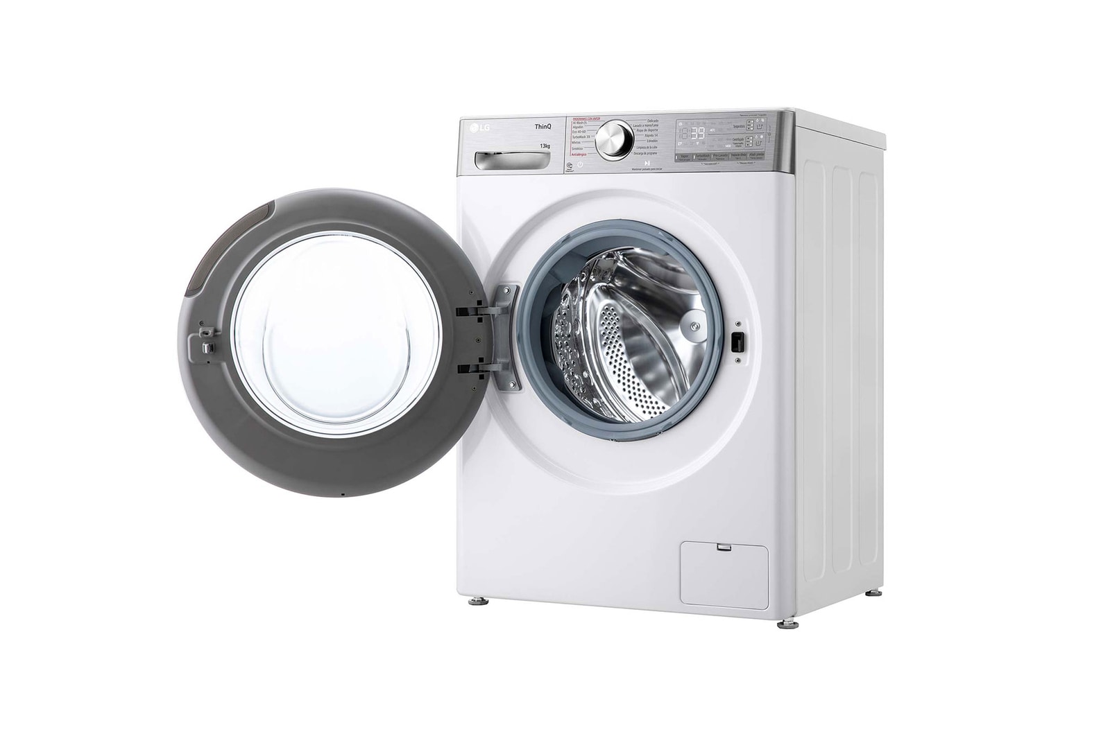 LG Lavadora inteligente AI Direct Drive. TurboWash 360o, Autodosificación, 13kg , 1400rpm Un 20% más eficiente que A, Serie 950, F4WR9513A2W