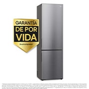 LG Frigorífico Combi Door Cooling+, 2 metros , Clasificación A, capacidad de 419L, Inox antihuellas , serie P-600, GBP62PZNAC