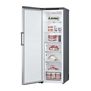 LG Congelador 1 Puerta Total No Frost Smart Inverter, Clasificación E, 355 L, <br> Inox antihuellas, GFT41PZGSZ