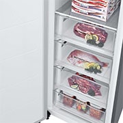 LG Congelador 1 Puerta Total No Frost Smart Inverter, Clasificación E, 355 L, <br> Inox antihuellas, GFT41PZGSZ