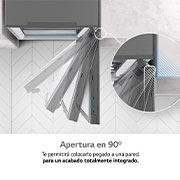 LG Frigorífico 1 puerta Door Cooling, Total No frost, Clasificación D, 413L, Acero inoxidable texturizado, GLM71MBCSF
