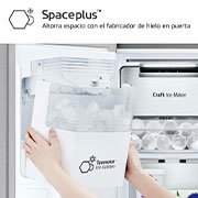 LG Frigorífico Side By side  Serie 900, Instaview Door-In-Door, con Craft Ice, Acero texturizado antihuellas.  D, 628 L, GSXE90MBDD.AMBQEUR