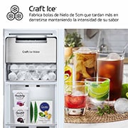 LG Frigorífico Side By side  Serie 900, Instaview Door-In-Door, con Craft Ice, Acero texturizado antihuellas.  D, 628 L, GSXE90MBDD.AMBQEUR