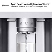 LG Frigorífico Side By side  Serie 900, Instaview Door-In-Door, con Craft Ice, Acero texturizado antihuellas.  D, 628 L, GSXE90MBDD.AMBQEUR