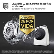 LG Lavasecadora inteligente AI Direct Drive?, Turbowash 360o, Autodosificación 13/7kg, 1400rpm,  Un 10% más eficiente que A(lavado) /D(secado) Blanca, Serie 950, F4DR9513A2W