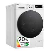 LG Lavadora inteligente AI Direct Drive. TurboWash 360o, Vapor, 13kg , 1400rpm Un 10% más eficiente que A, Serie 600, F4WR6013AGW