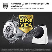 LG Lavadora 9kg   1400rpm , Un 10% más eficiente que A, TurboWash 360o- Dosificador automático detergente, F4WR7509AGH