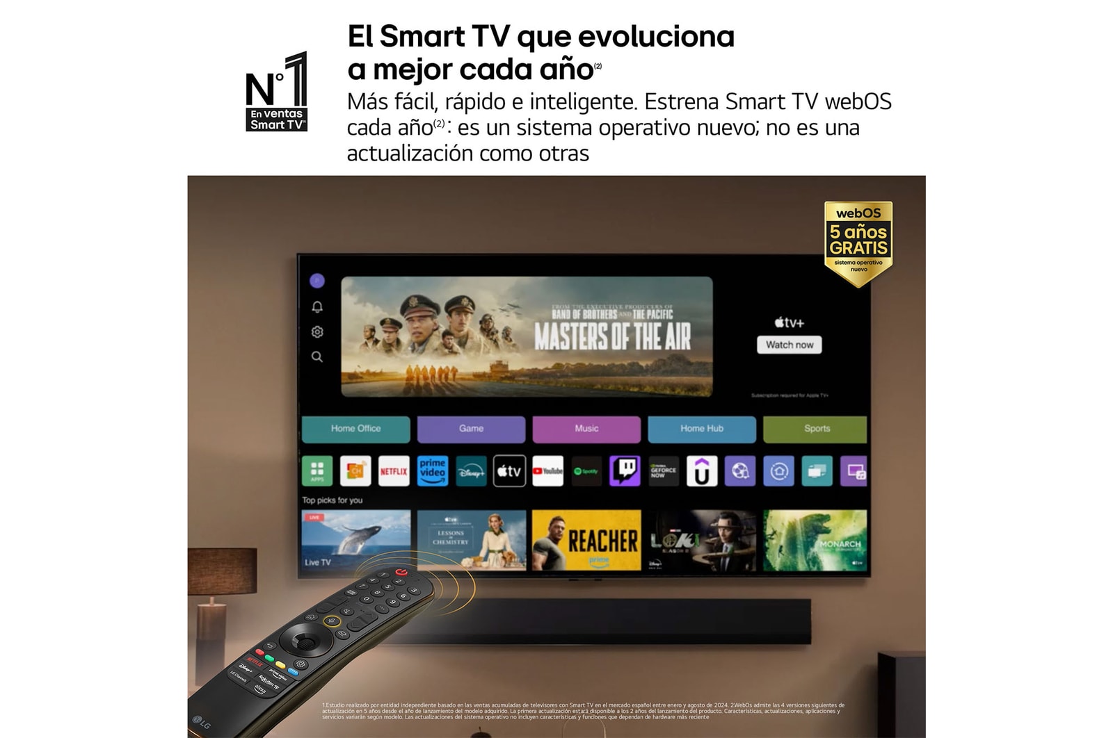 LG 83 pulgadas Smart TV LG OLED evo AI G4 4K 2024, OLED83G45LW