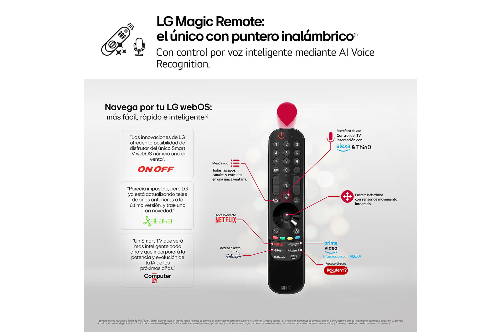 LG 83 pulgadas Smart TV LG OLED evo AI G4 4K 2024, OLED83G45LW