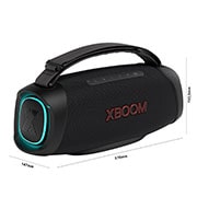 LG xboom XG8T - Altavoz inalámbrico, bluetooth, 60W, hasta 15h batería, resistencia militar, IP67, Negro, XG8T