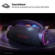 LG xboom XG8T - Altavoz inalámbrico, bluetooth, 60W, hasta 15h batería, resistencia militar, IP67, Negro, XG8T