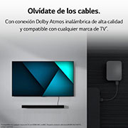 LG Barra de sonido para TV - LG SC9S, Bluetooth, 400W, 3.1.3  canales con Subwoofer, Dolby Atmos, DTS:X, IA Ready, Gris Oscuro, SC9S