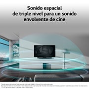 LG Barra de sonido para TV - LG SC9S, Bluetooth, 400W, 3.1.3  canales con Subwoofer, Dolby Atmos, DTS:X, IA Ready, Gris Oscuro, SC9S