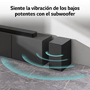 LG Barra de sonido para TV - LG SC9S, Bluetooth, 400W, 3.1.3  canales con Subwoofer, Dolby Atmos, DTS:X, IA Ready, Gris Oscuro, SC9S