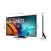 LG 50 pulgadas TV LG QNED 4K serie AI QNED86  con Smart TV WebOS24, 50QNED86T6A