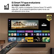 LG 75 pulgadas TV LG QNED 4K serie AI QNED87  con Smart TV WebOS24, 75QNED87T6B