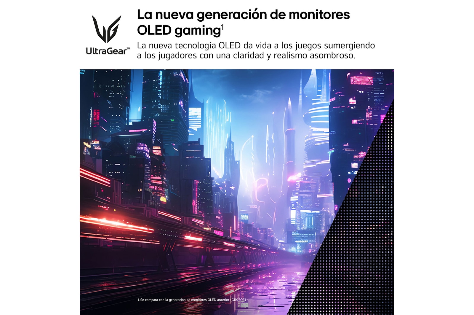 LG UltraGear? de 27 pulgadas Monitor Gaming OLED QHD de 240Hz | 0.03ms de tiempo de respuesta, Compatible con G-SYNC?, FreeSync? Premium Pro, 27GS95QE-B