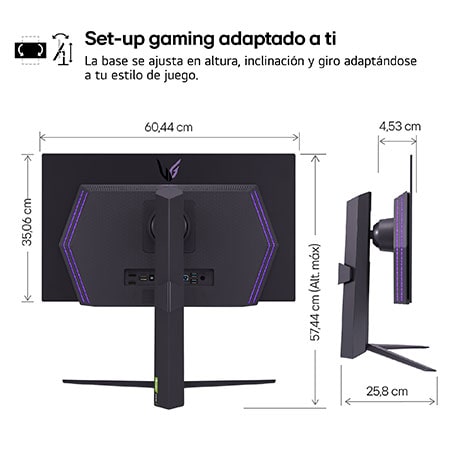 LG UltraGear? de 27 pulgadas Monitor Gaming OLED QHD de 240Hz | 0.03ms de tiempo de respuesta, Compatible con G-SYNC?, FreeSync? Premium Pro, 27GS95QE-B