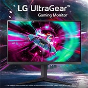 LG Monitor Gaming LG UltraGear? de 27 pulgadas | 4K UHD de 144Hz IPS con tiempo de respuesta de 1ms (GtG), Compatible con G-SYNC? y FreeSync? Premium, 27GR93U-B