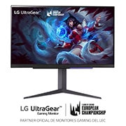 LG Monitor Gaming LG UltraGear? de 27 pulgadas | 4K UHD de 144Hz IPS con tiempo de respuesta de 1ms (GtG), Compatible con G-SYNC? y FreeSync? Premium, 27GR93U-B