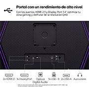 LG UltraGear? de 27 pulgadas Monitor Gaming OLED QHD de 240Hz | 0.03ms de tiempo de respuesta, Compatible con G-SYNC?, FreeSync? Premium Pro, 27GS95QW-B.EEU