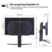 LG UltraGear? de 27 pulgadas Monitor Gaming OLED QHD de 240Hz | 0.03ms de tiempo de respuesta, Compatible con G-SYNC?, FreeSync? Premium Pro, 27GS95QW-B.EEU