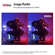 LG UltraGear? de 32 pulgadas Monitor Gaming 4K de 144Hz | 1ms tiempo de respuesta, Compatible con G-SYNC?, FreeSync? Premium, 32GR93U-B