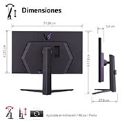 LG UltraGear? de 32 pulgadas Monitor Gaming 4K de 144Hz | 1ms tiempo de respuesta, Compatible con G-SYNC?, FreeSync? Premium, 32GR93U-B