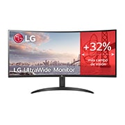 LG Monitor LG UltraWide 34'' curvo, VA, WQHD, 100 Hz, 21:9, HDR10,  sRGB 99%, 34WR50QC-B