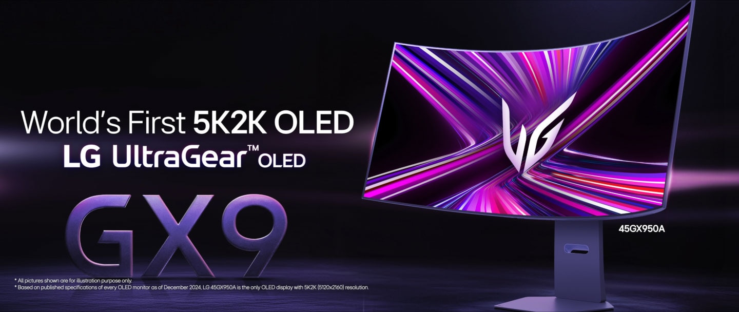 Video som visar LG OLED GX9 med b?jd OLED-sk?rm p? 240?Hz och smart streamingupplevelse med webOS-teknik.