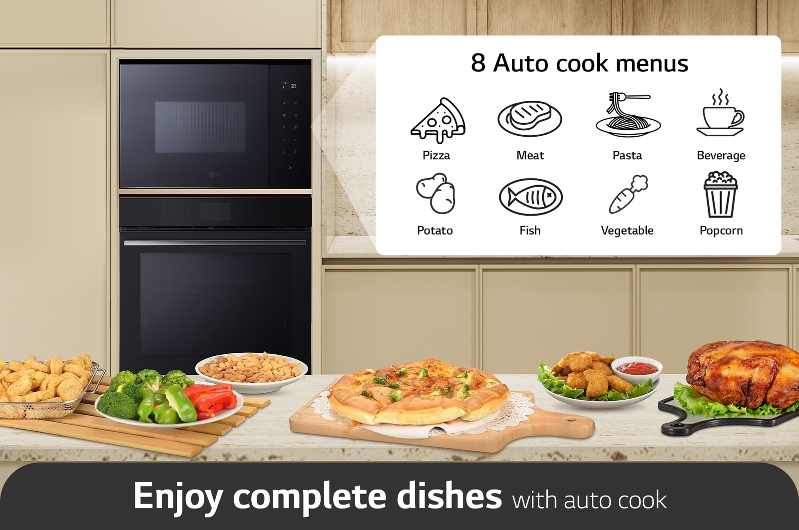 LG MGBZ2593F Cuisson automatique
