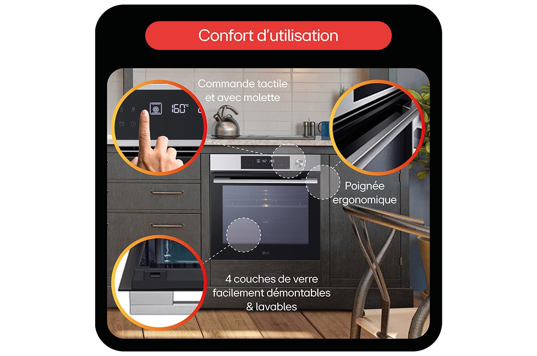 LG Four encastrable | 76L | InstaView?, LG WS7D7651CS