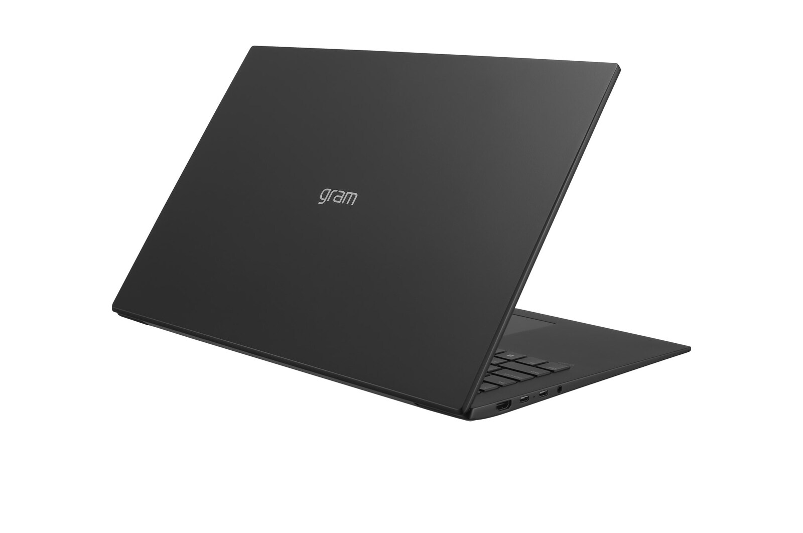 Vue arrière à -30?degrés et couvercle semi-ouvert