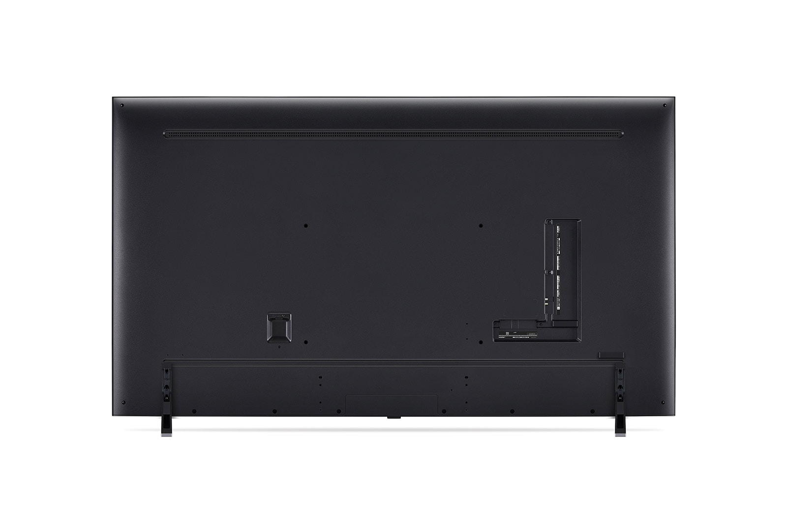 Vue arrière de la TV LG QNED, QNED85