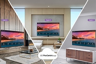 La solution LG ProCentric Cloud permet la lecture du même contenu sur les TVs d’h?tel à différents endroits.
