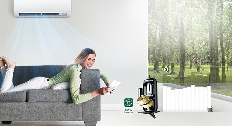 Réjouissez-vous de co?ts d’électricité moindre, grace à la technologie DUAL INVERTER