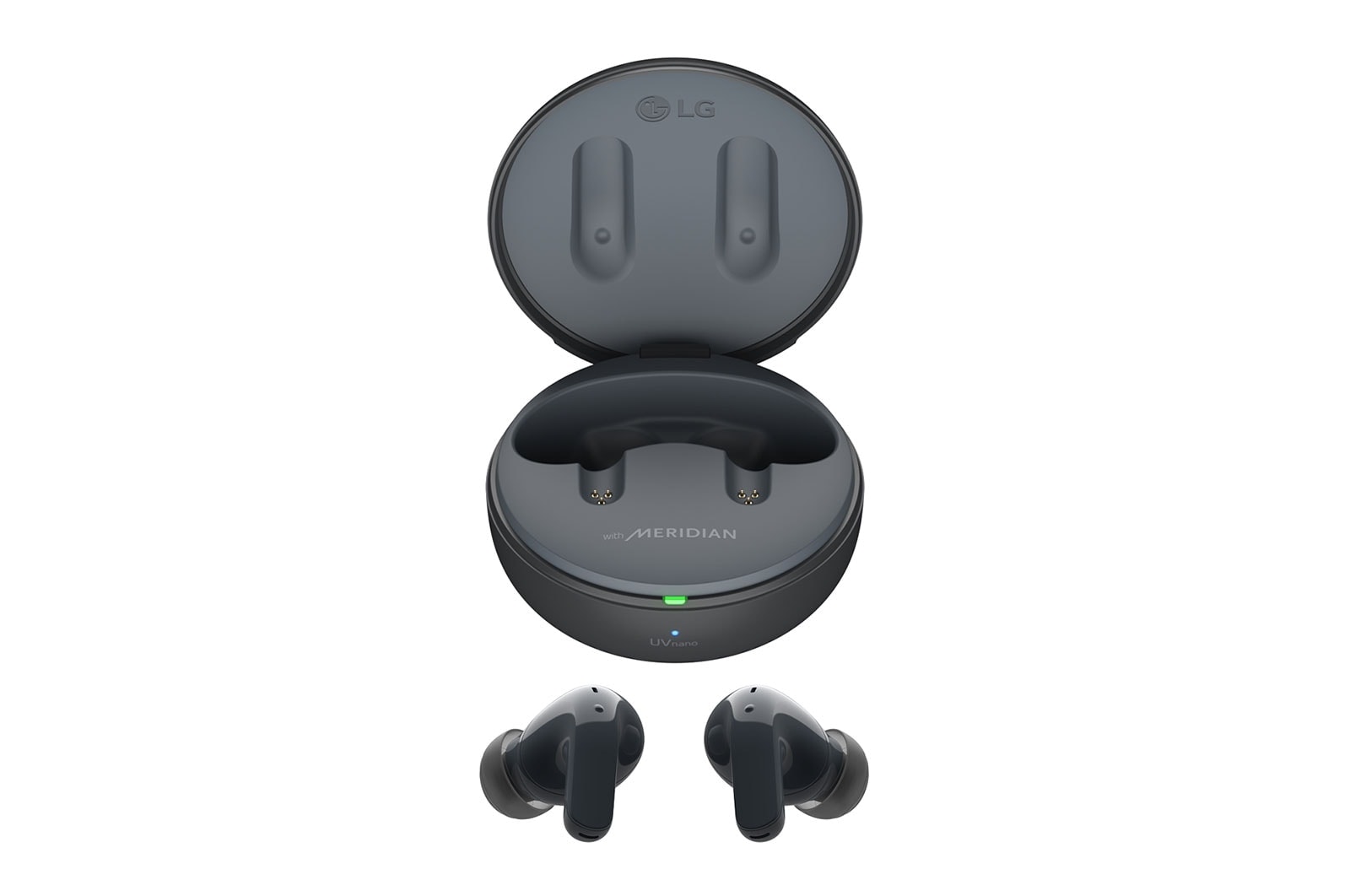 LG TONE Free T60 | écouteurs Bluetooth True Wireless | réduction active du bruit | Uvnano | IPX4 | Son par Meridian, LG TONE-T60Q