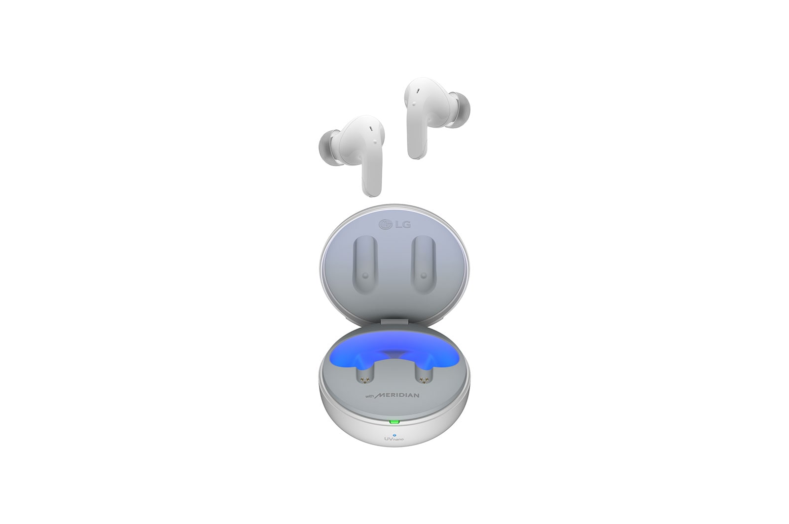 LG TONE Free T60 | écouteurs Bluetooth True Wireless | réduction active du bruit | Uvnano | IPX4 | Son par Meridian, LG TONE-T60Q